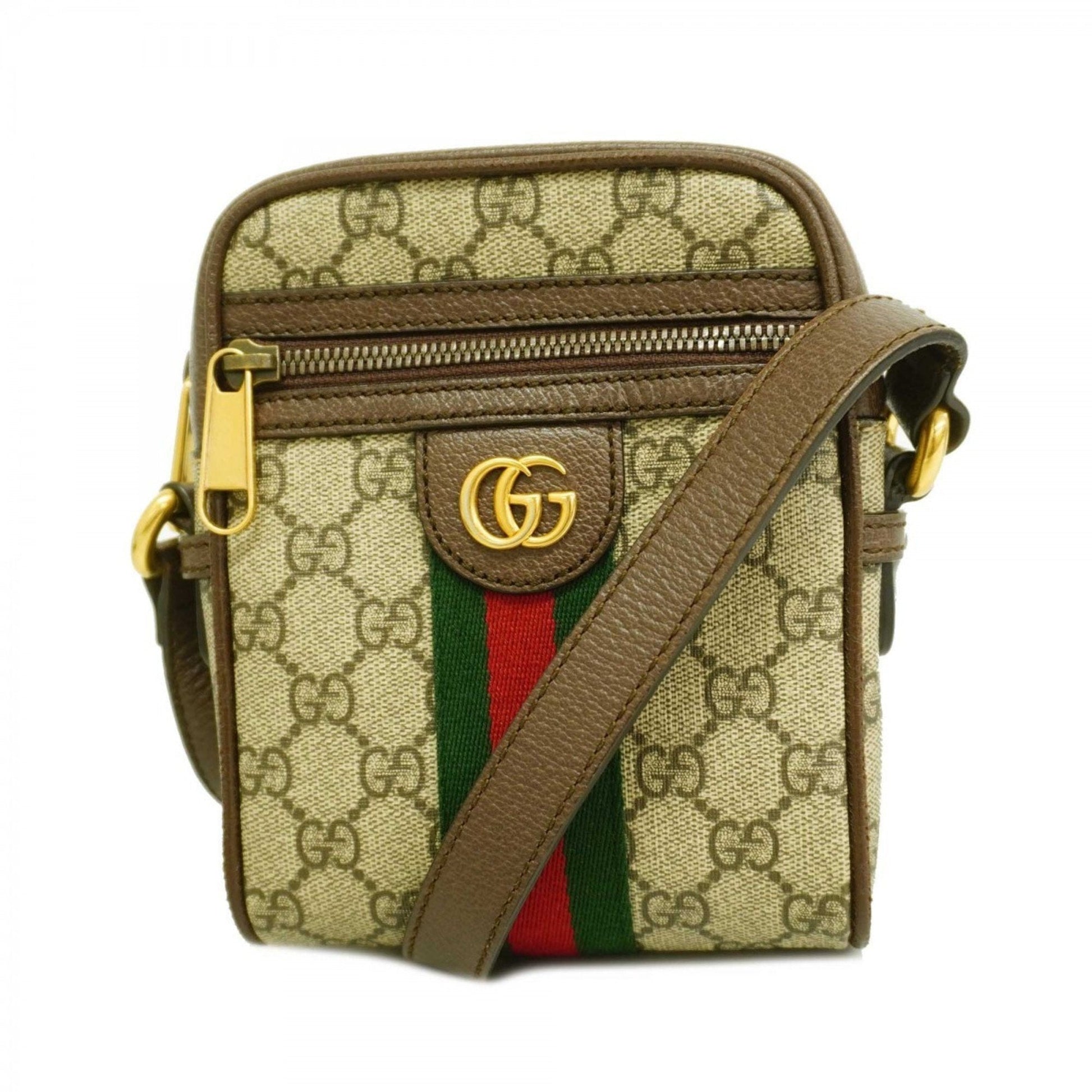 Gucci Brown Pvc Leather Shoulder Bag ()
