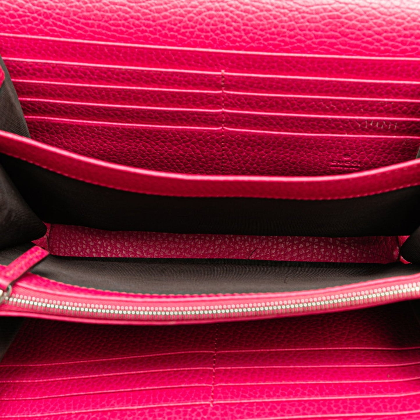 Gucci Pink Leather Chain/Shoulder Wallet