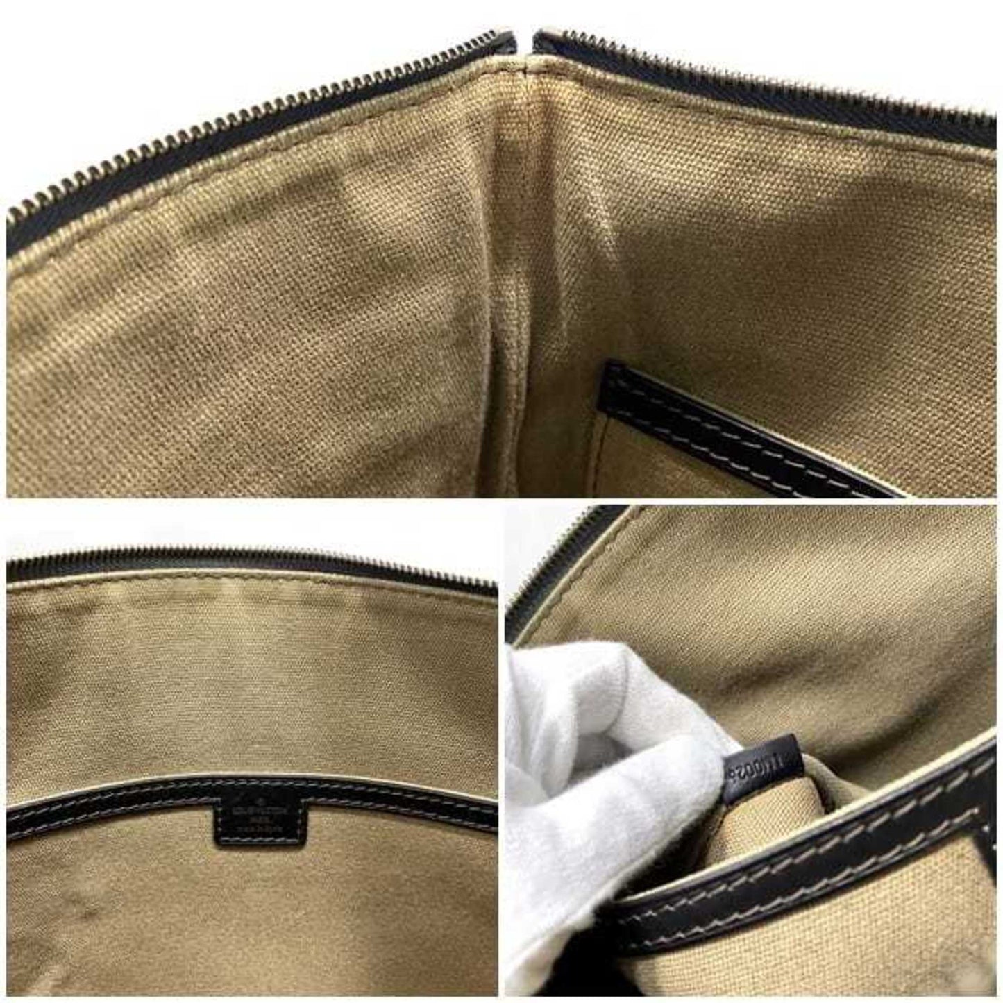 Louis Vuitton Utah Brown Coffee Leather Shoulder Bag