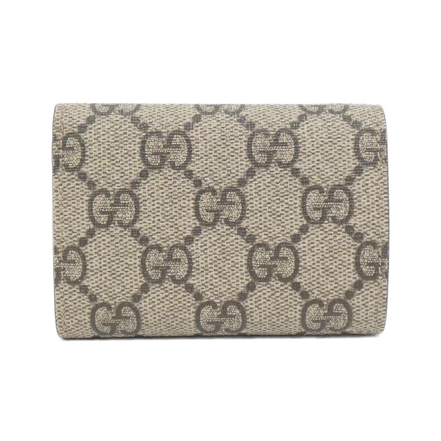 Gucci Beige Gg Supreme Wallet (Tri-Fold)