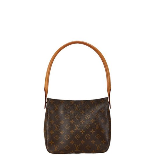 Louis Vuitton Brown Pvc Leather Handbag Shoulder Bag ()