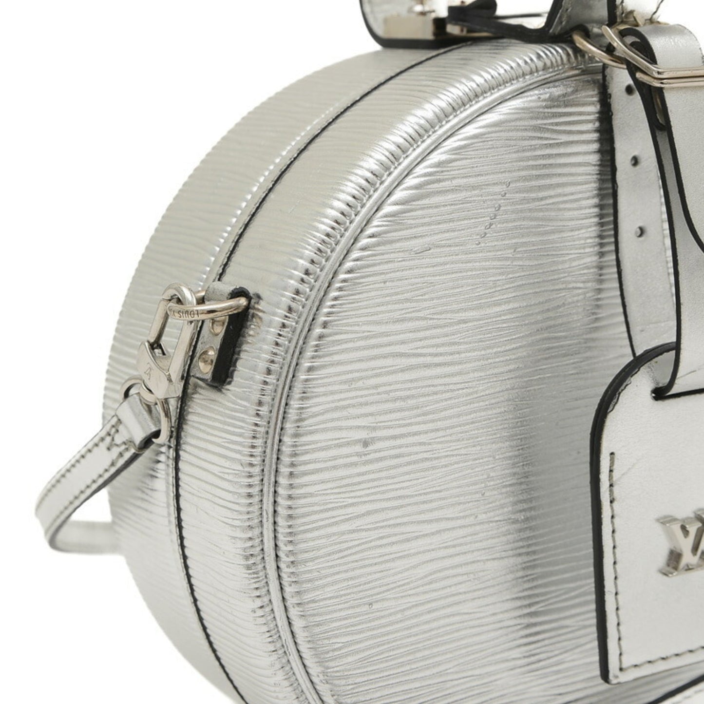 Louis Vuitton Silver Epi Leather Handbag Shoulder Bag