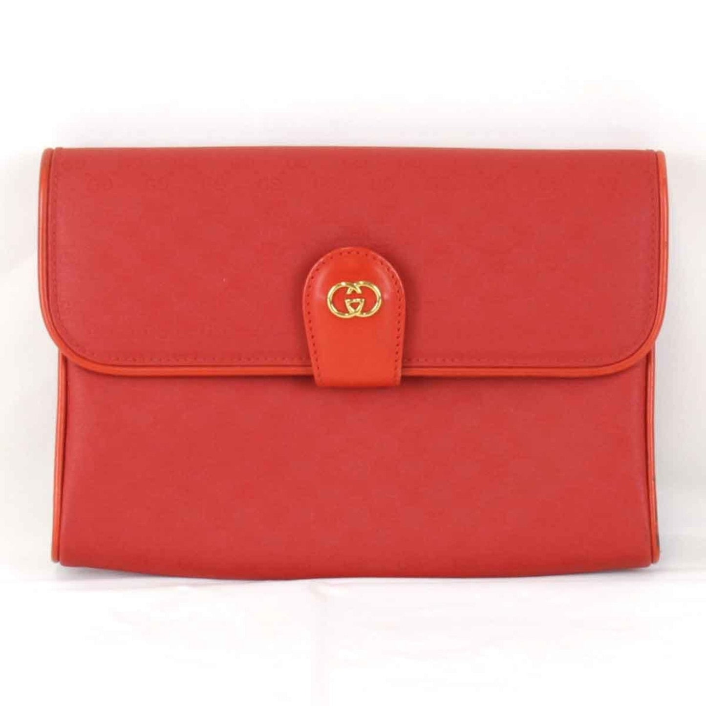 Gucci Red Color Pvc Leather Clutch Bag ()