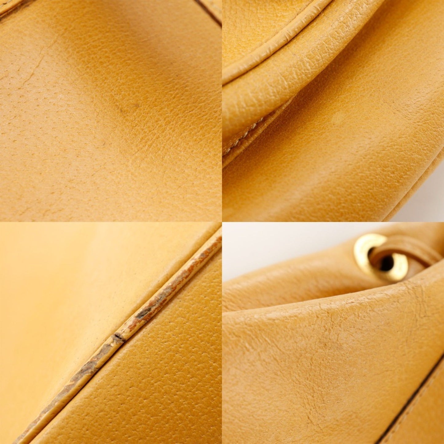 Gucci Yellow Leather Backpack