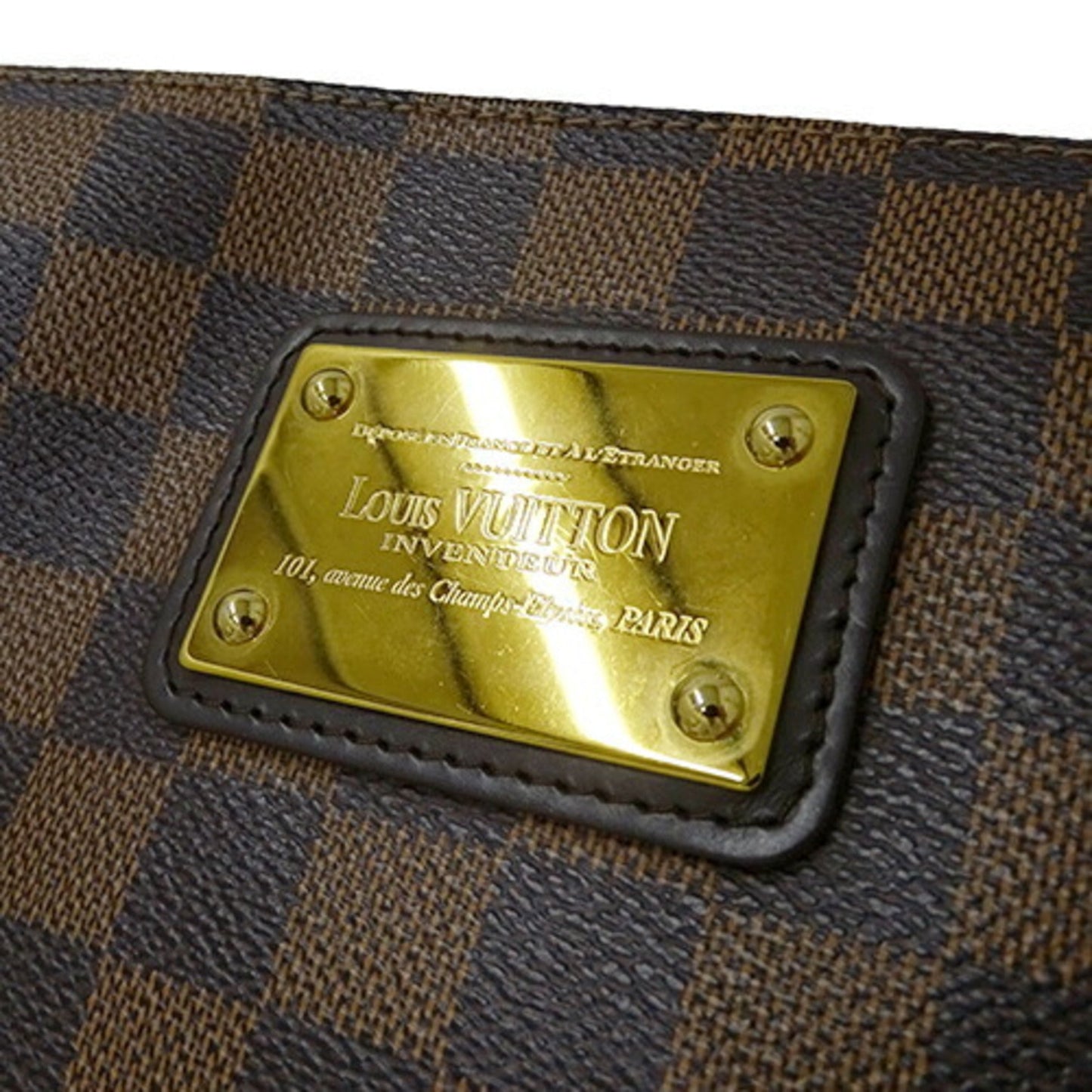 Louis Vuitton Brown Damier Canvas Ebene Damier Canvas Handbag Pouch Shoulder Bag