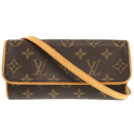 Louis Vuitton Brown Monogram Pochette Shoulder Bag ()