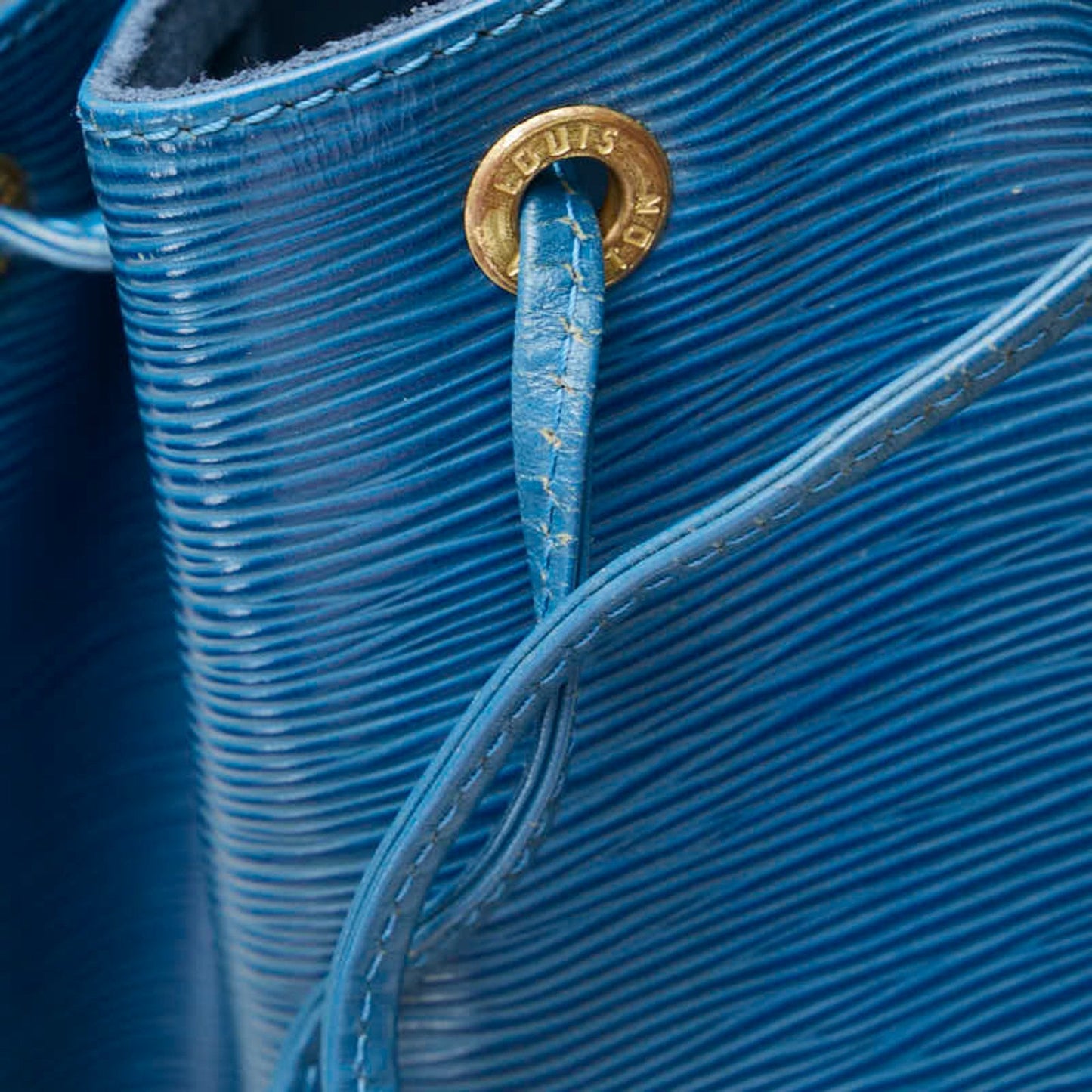 Louis Vuitton Toledo Blue Leather Shoulder Bag