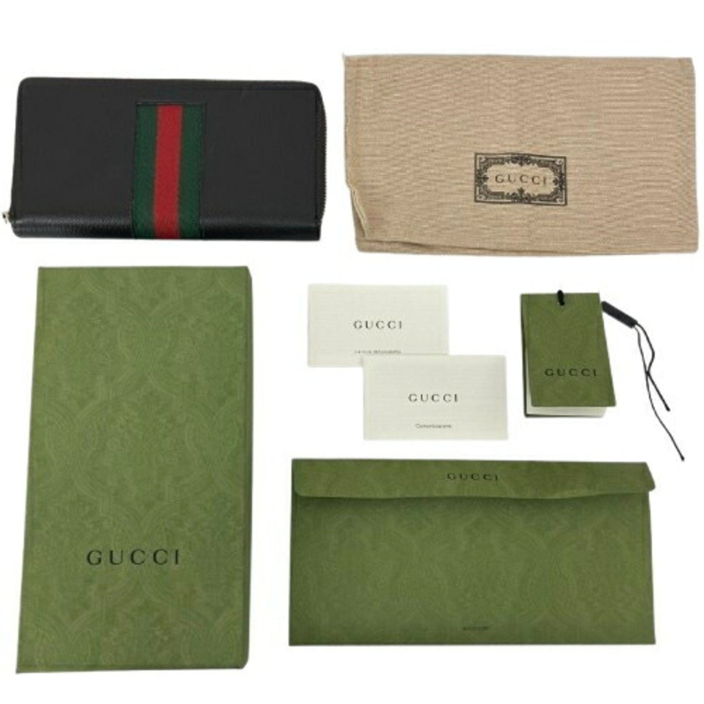 Gucci Brown Long Wallet (Bi-Fold)