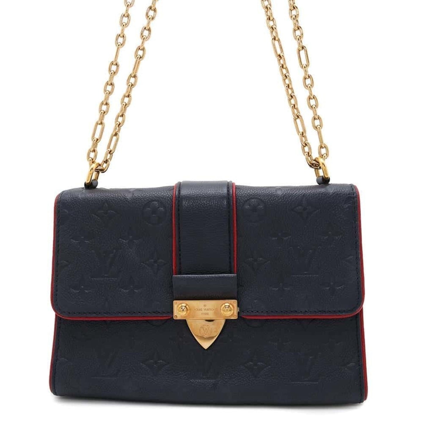 Louis Vuitton Monogram Empreinte Navy Red Color Monogram Empreinte Shoulder Bag ()