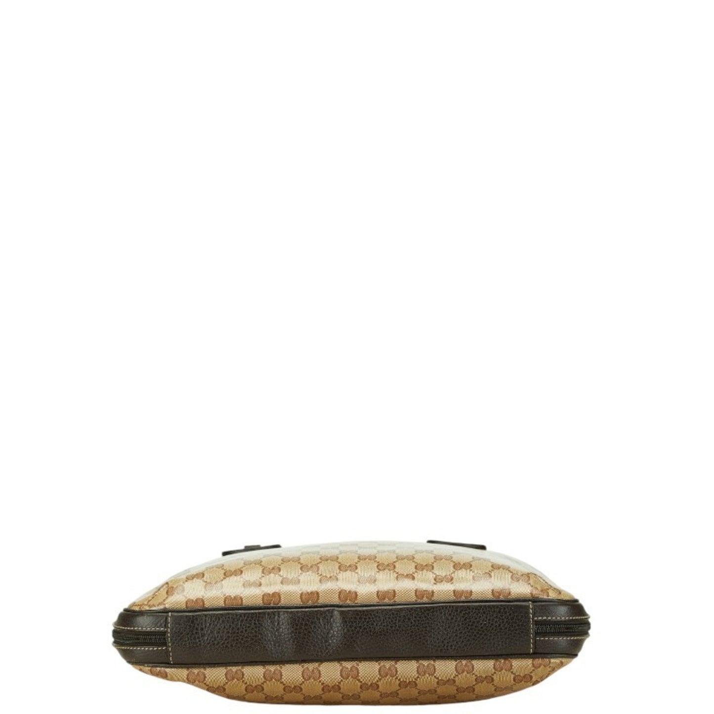 Gucci Gg Crystal Beige Brown Pvc Leather Handbag Tote Bag
