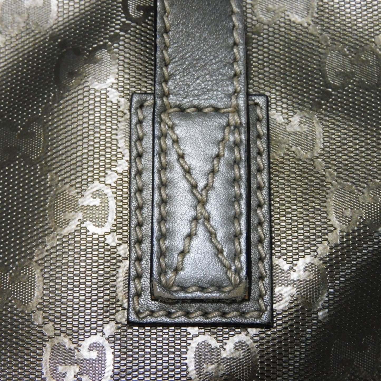 Gucci Gold Khaki Gg Imprimé Canvas Shoulder Bag Tote Bag