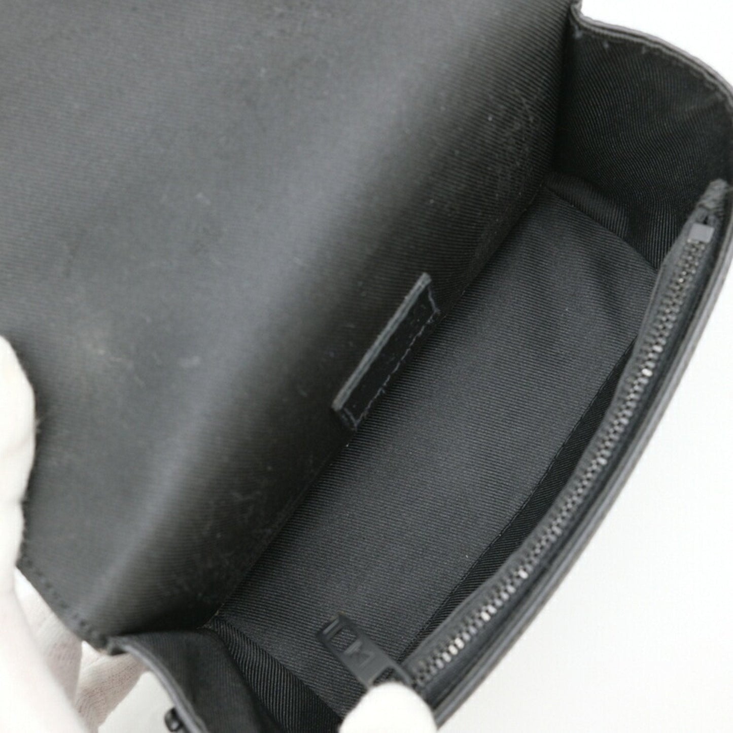 Louis Vuitton Black Leather Shoulder Bag
