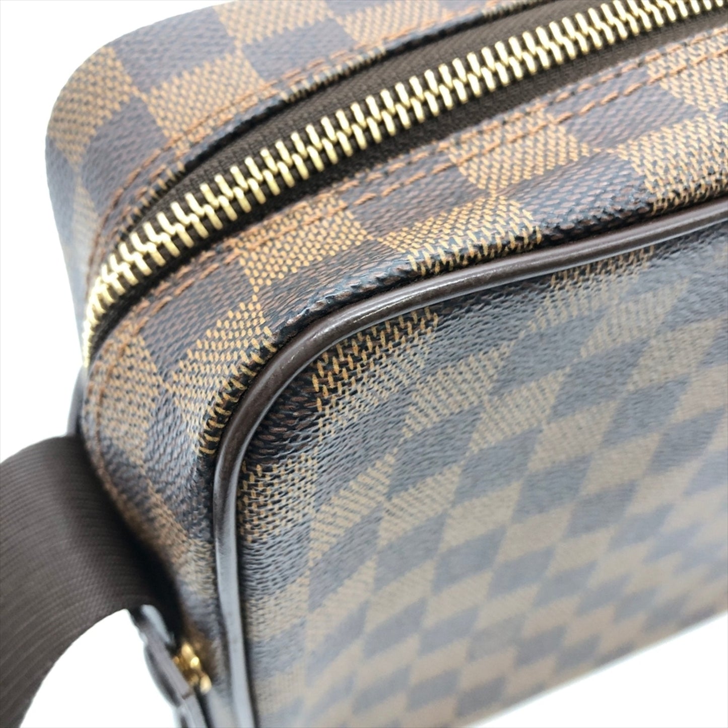 Louis Vuitton Brown Leather Shoulder Bag