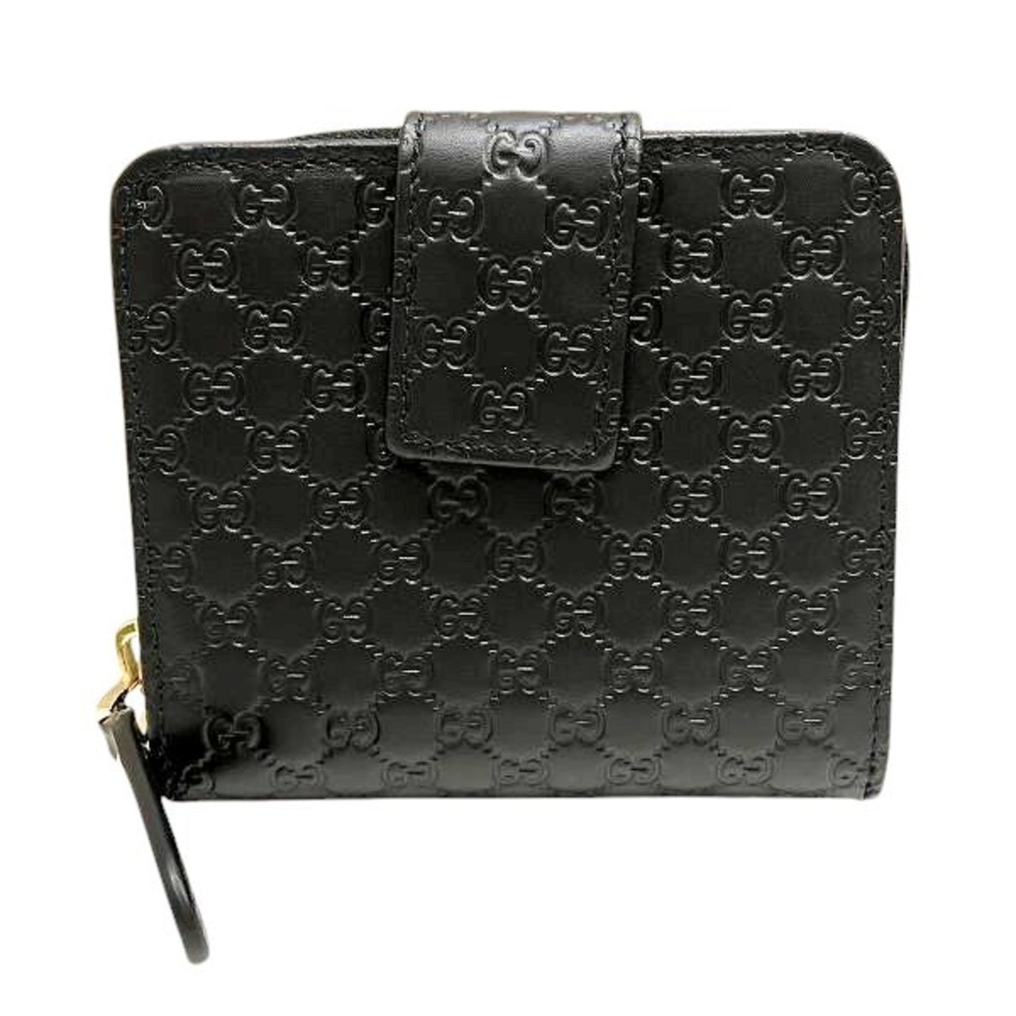 Gucci Black Leather Long Wallet (Bi-Fold)