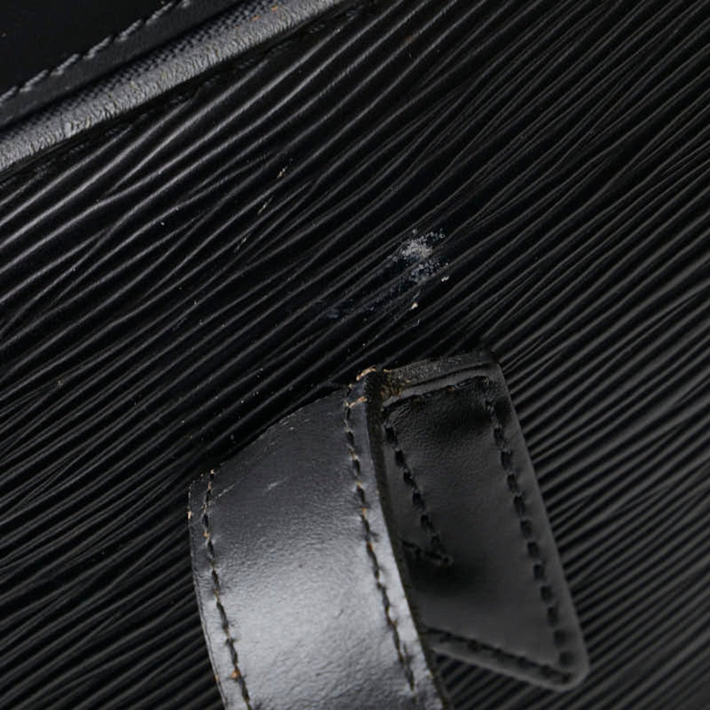 Louis Vuitton Black Noir Leather Handbag Shoulder Bag
