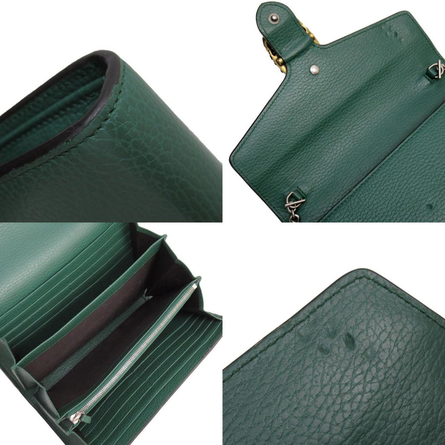 Gucci Green Leather Shoulder Bag