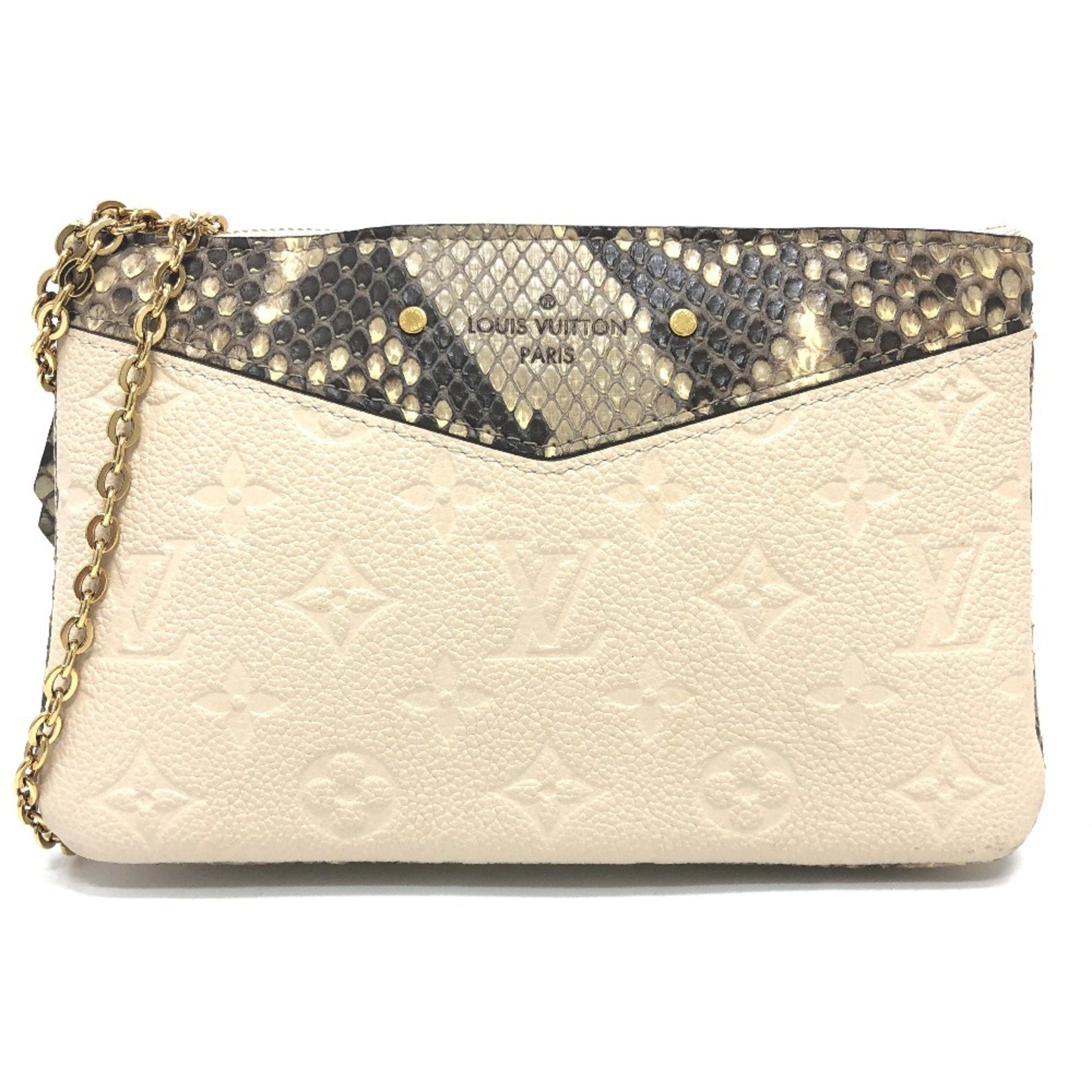 Louis Vuitton Beige Leather Shoulder Bag ()