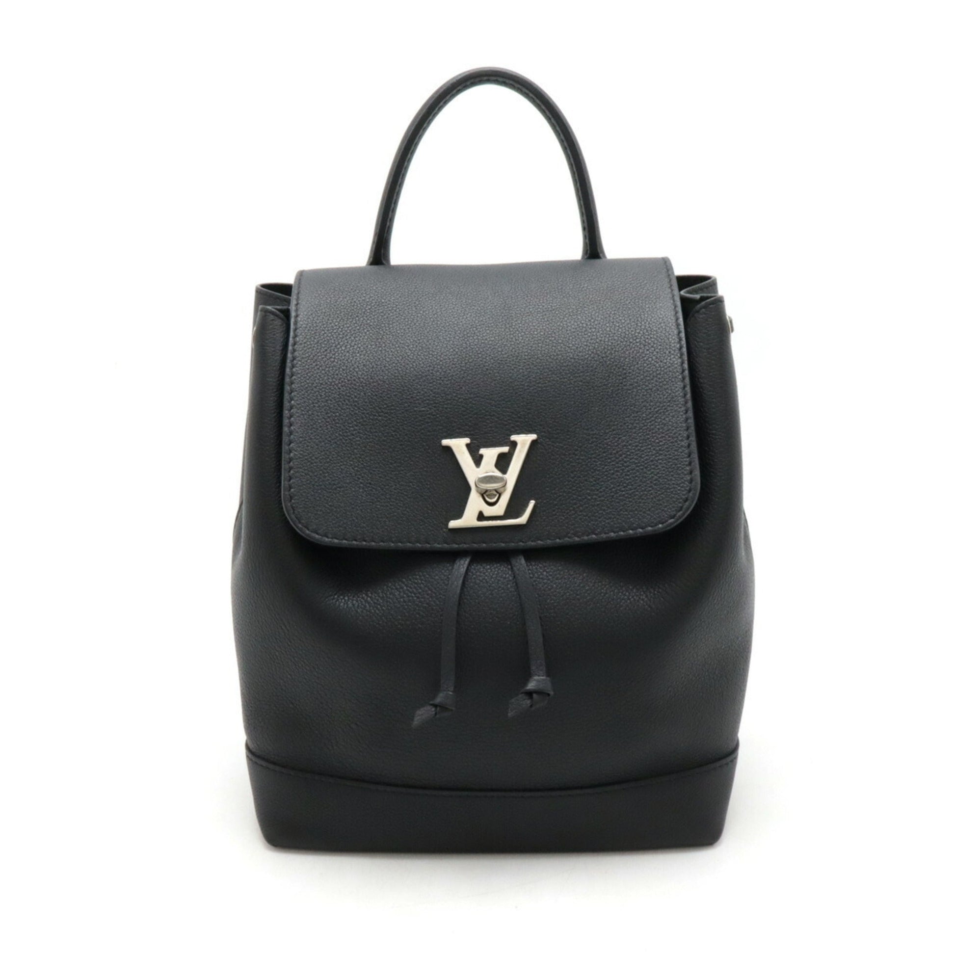 Louis Vuitton Black Noir Leather Backpack ()