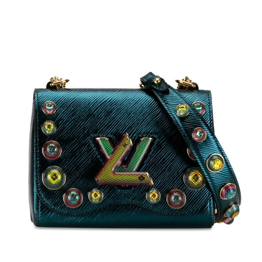 Louis Vuitton Green Multi-Color Leather Shoulder Bag ()