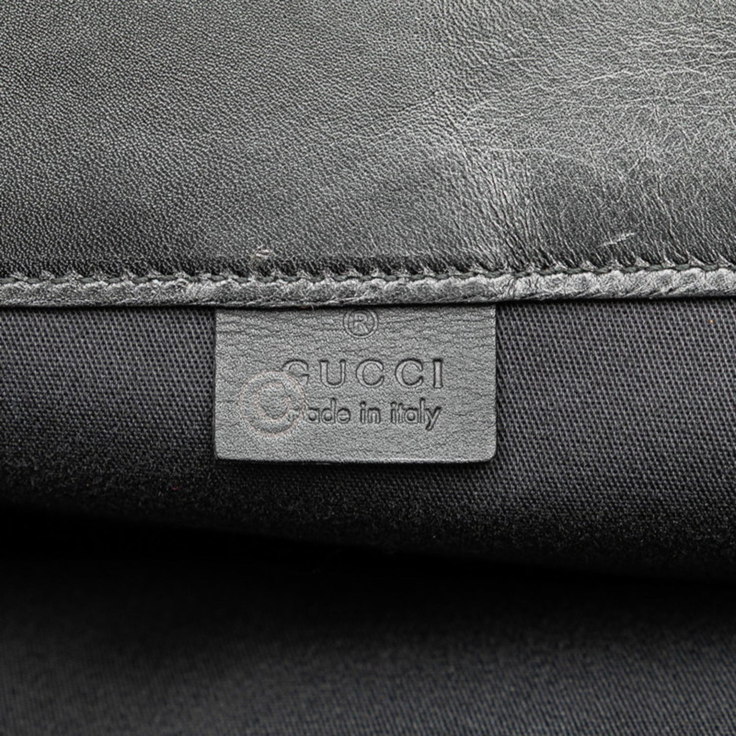 Gucci Black Suede Leather Handbag