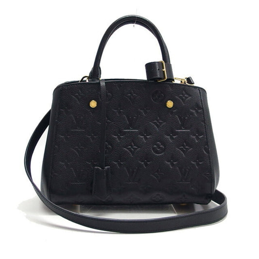 Louis Vuitton Black Noir Monogram Empreinte Leather Handbag Shoulder Bag ()