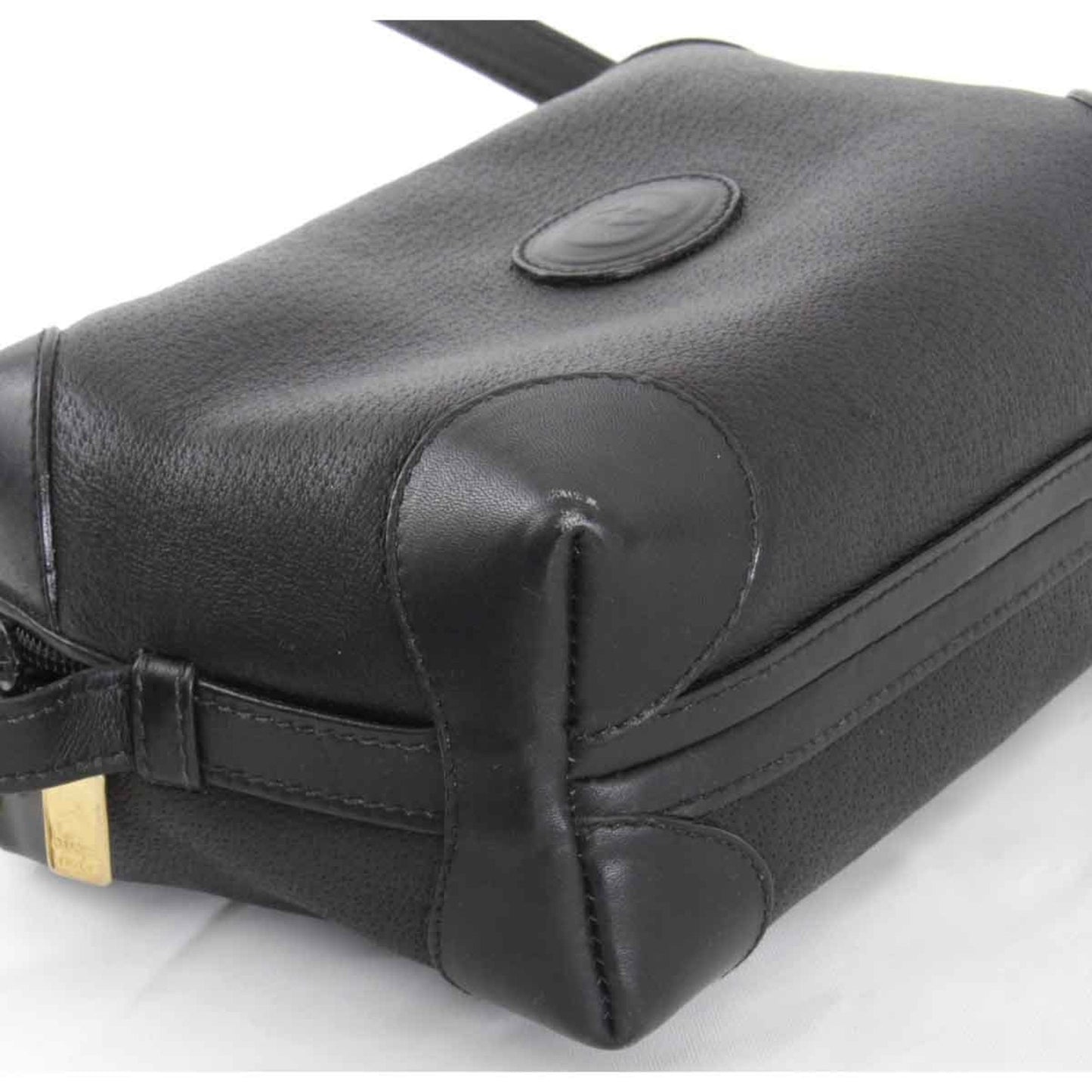 Gucci Gucci Interlocking Black Leather Shoulder Bag