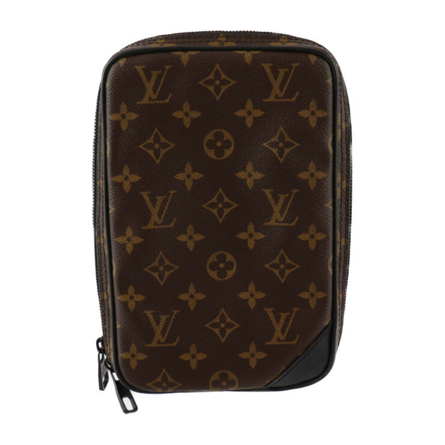 Louis Vuitton Black Brown Monogram Monogram Leather Shoulder Bag Sling Bag