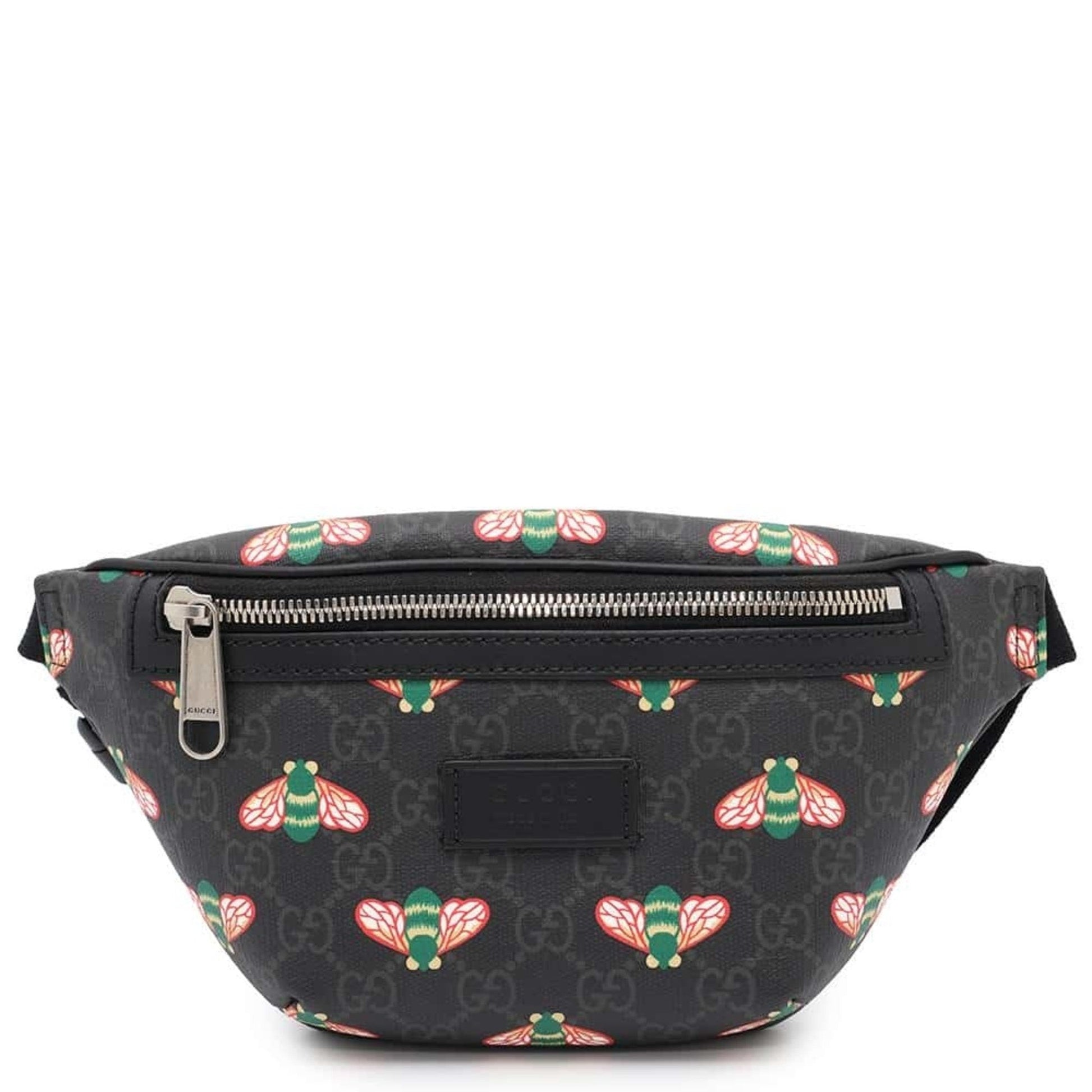 Gucci Black Gg Supreme Fanny Pack Sling Bag ()