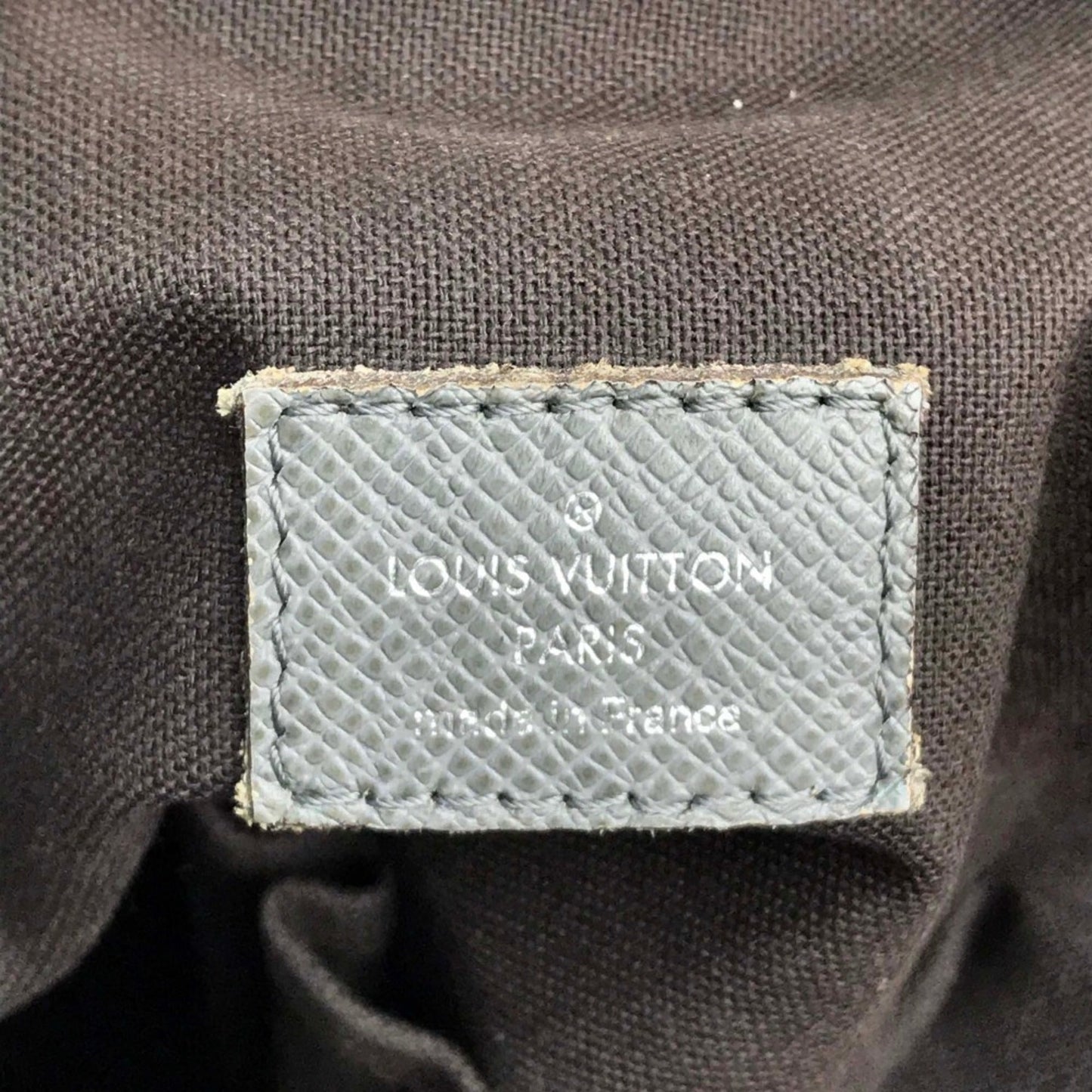 Louis Vuitton Gray Leather Shoulder Bag