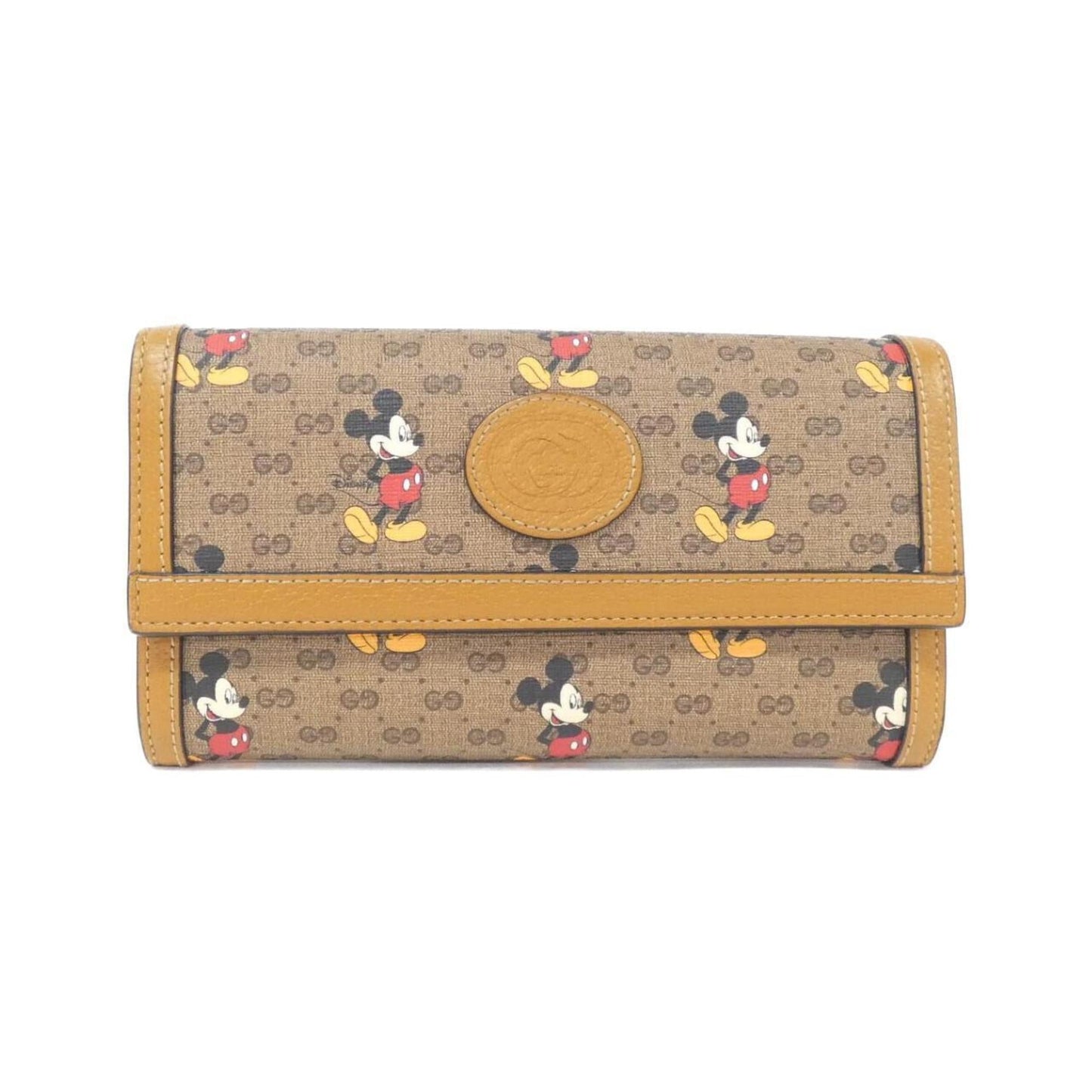 Gucci Beige Light Brown Gg Supreme Leather Long Wallet (Bi-Fold) ()