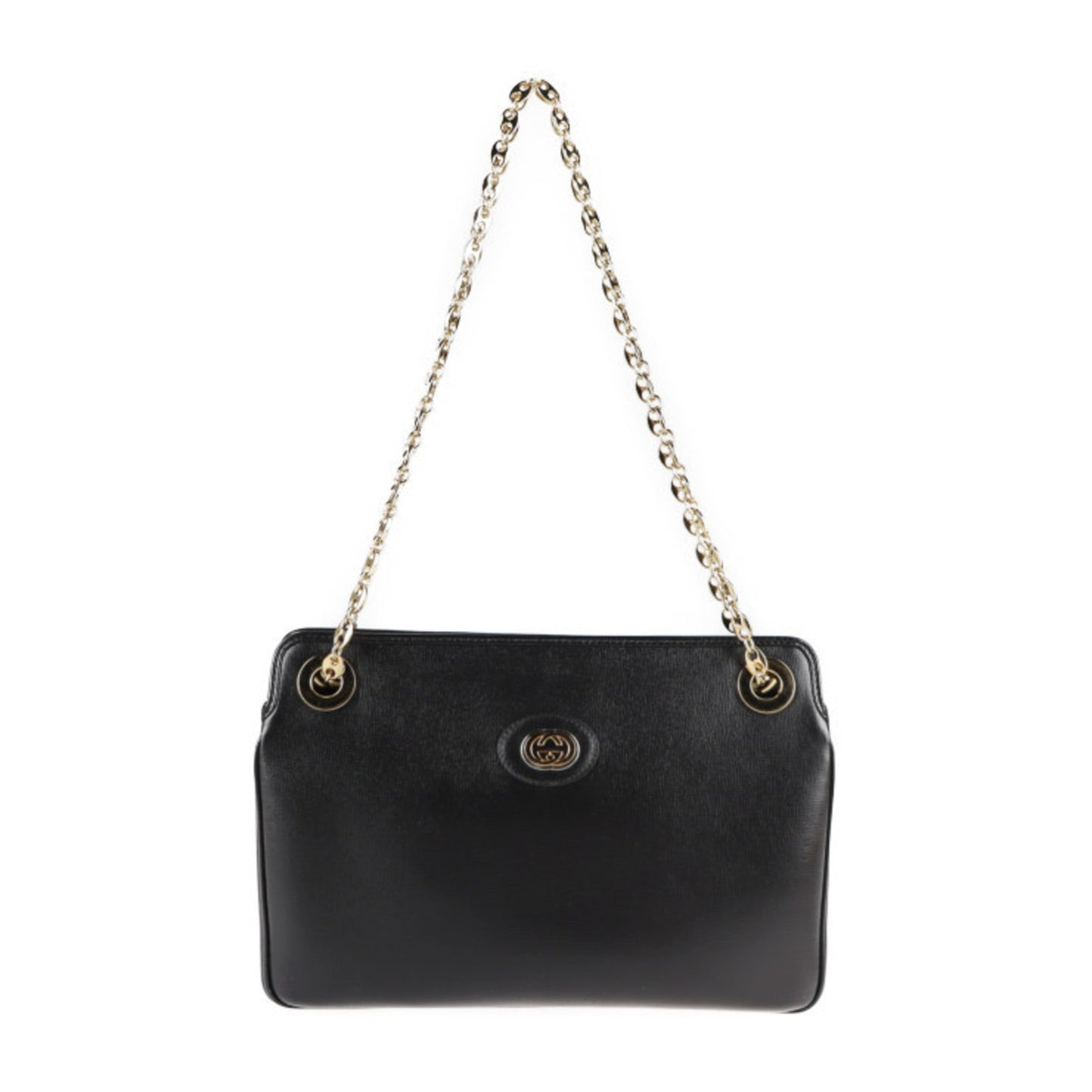 Gucci Black Leather Shoulder Bag ()