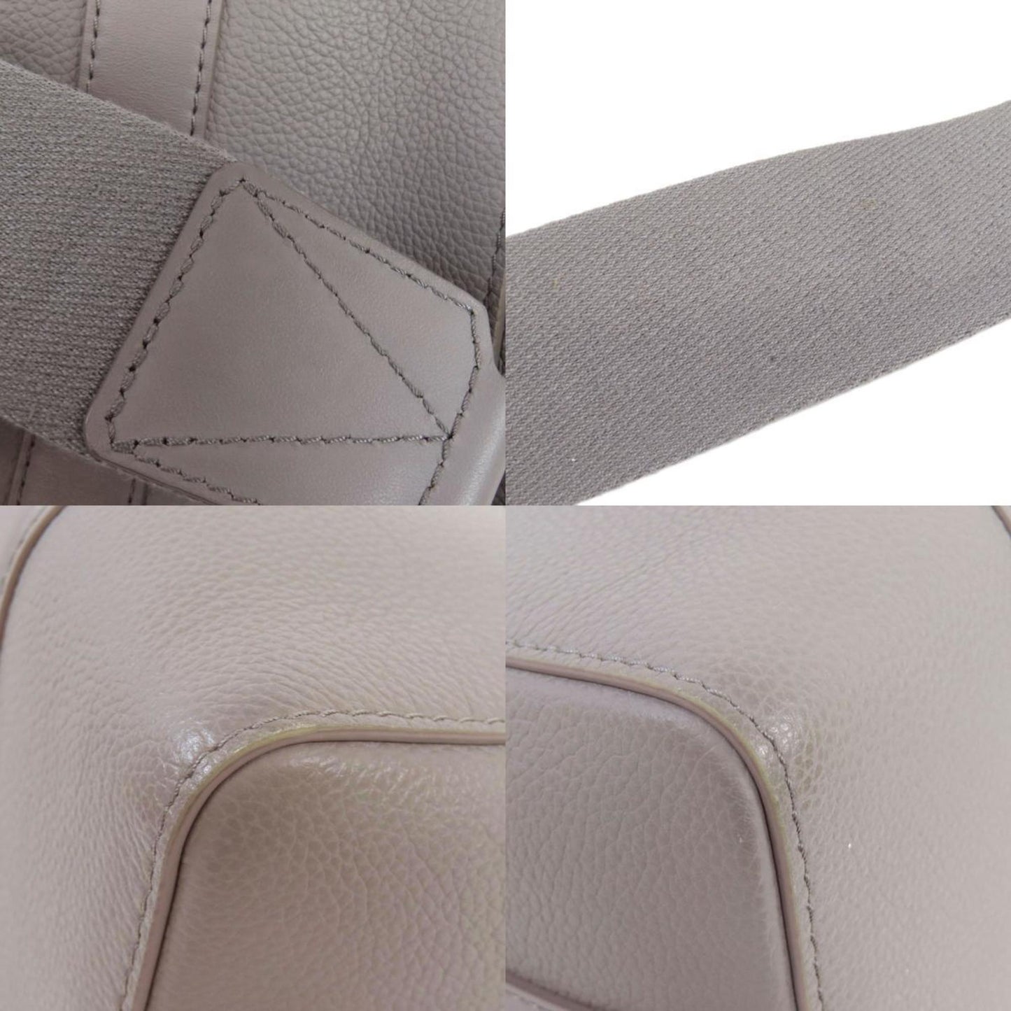 Louis Vuitton Gray Leather Shoulder Bag
