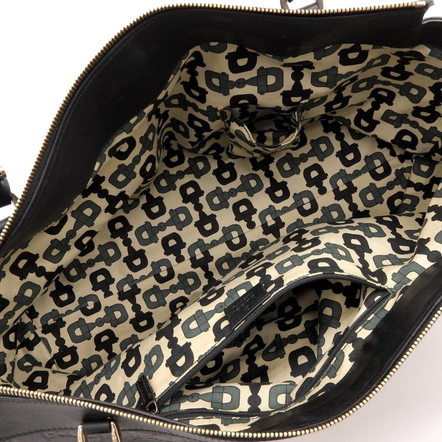 Gucci Black Leather Boston Bag Handbag