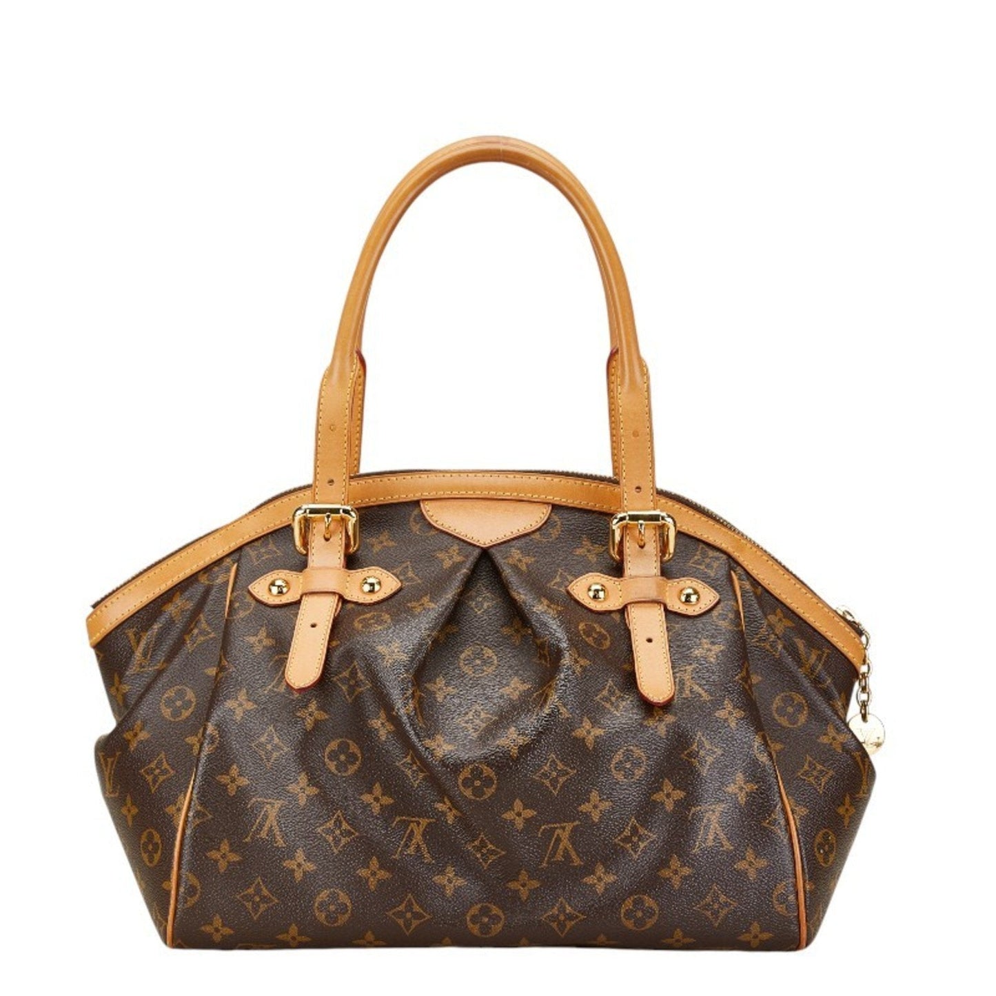 Louis Vuitton Brown Pvc Leather Handbag Shoulder Bag