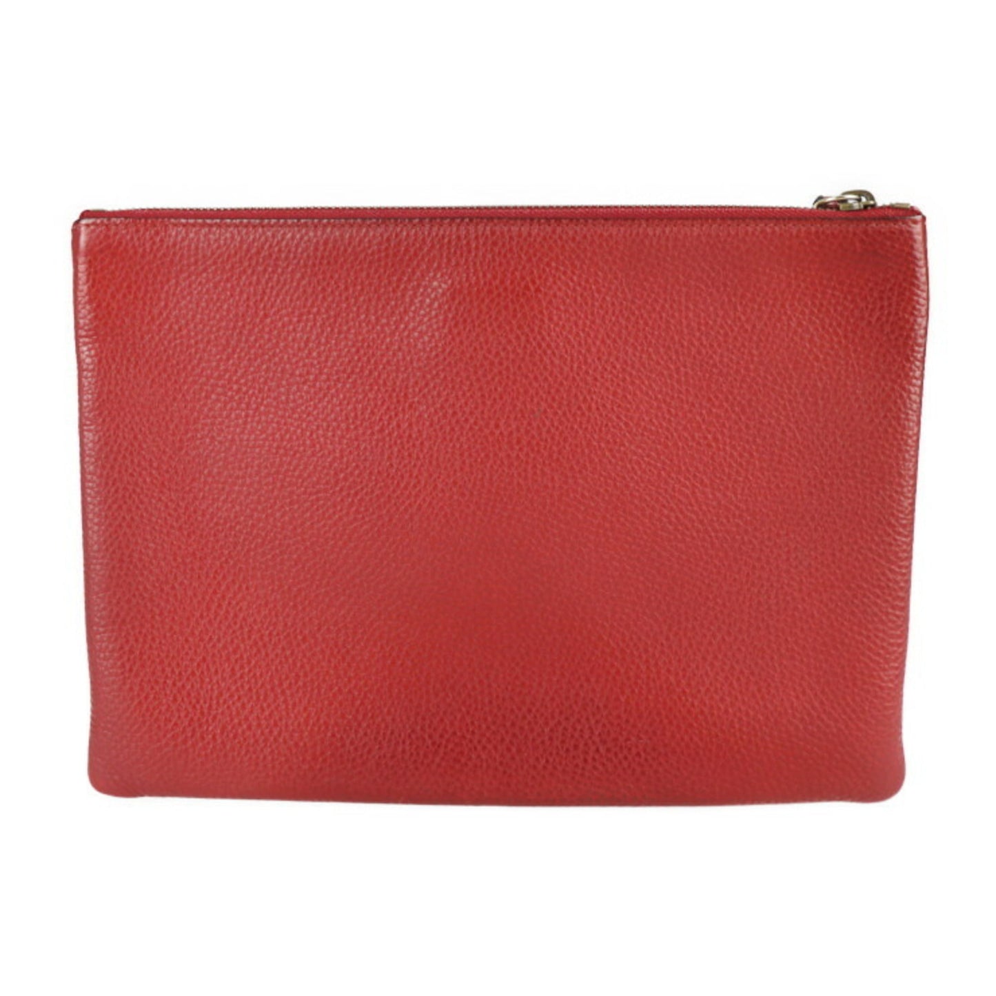 Gucci Animalier Black Red Color Leather Clutch Bag Handbag