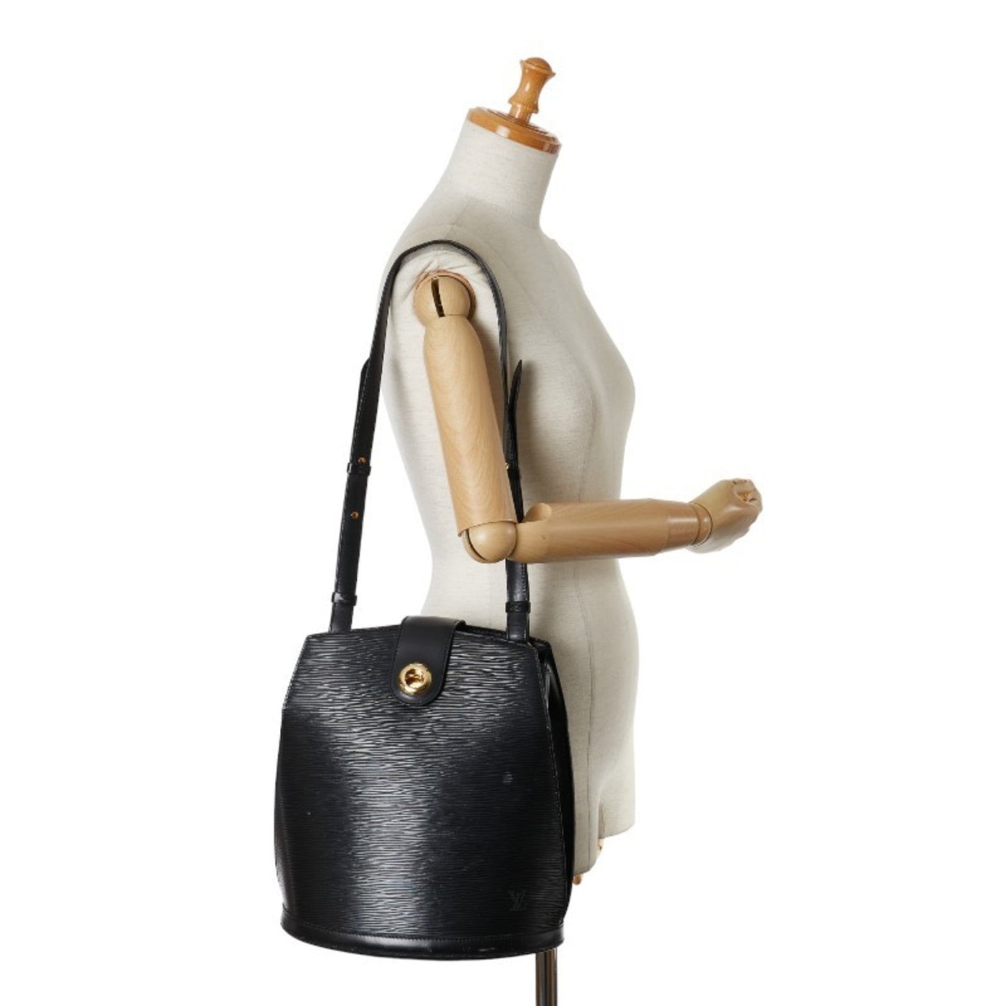 Louis Vuitton Black Noir Leather Shoulder Bag