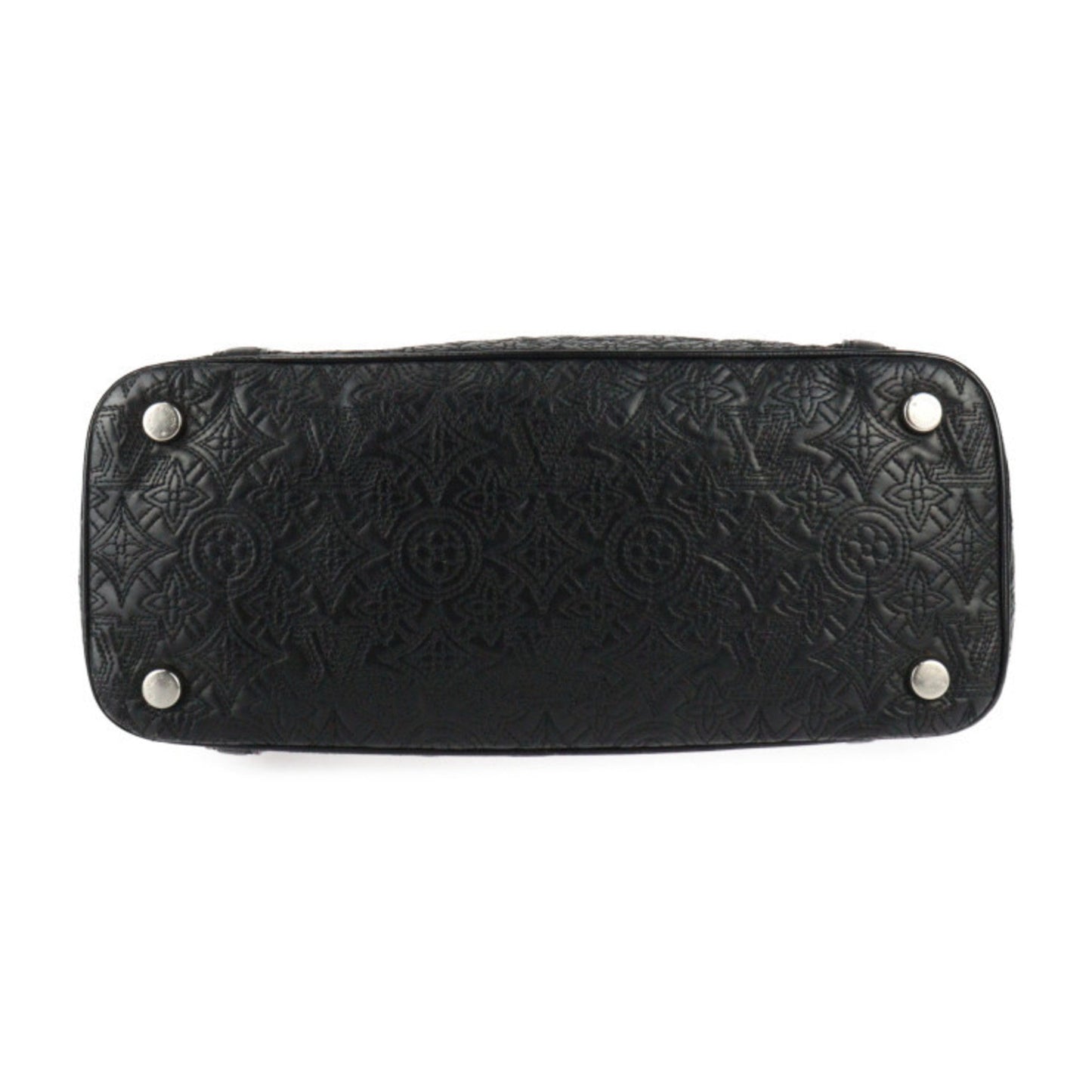Louis Vuitton Black Monogram Handbag Shoulder Bag Tote Bag