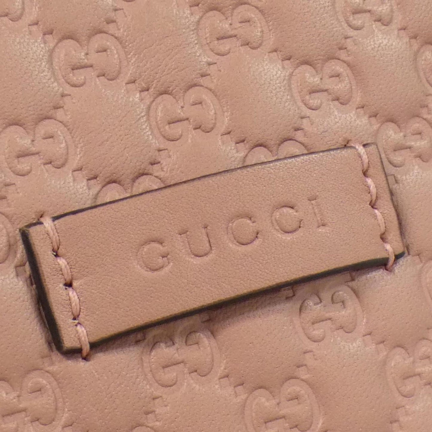 Gucci Pink Micro Gg Leather Handbag