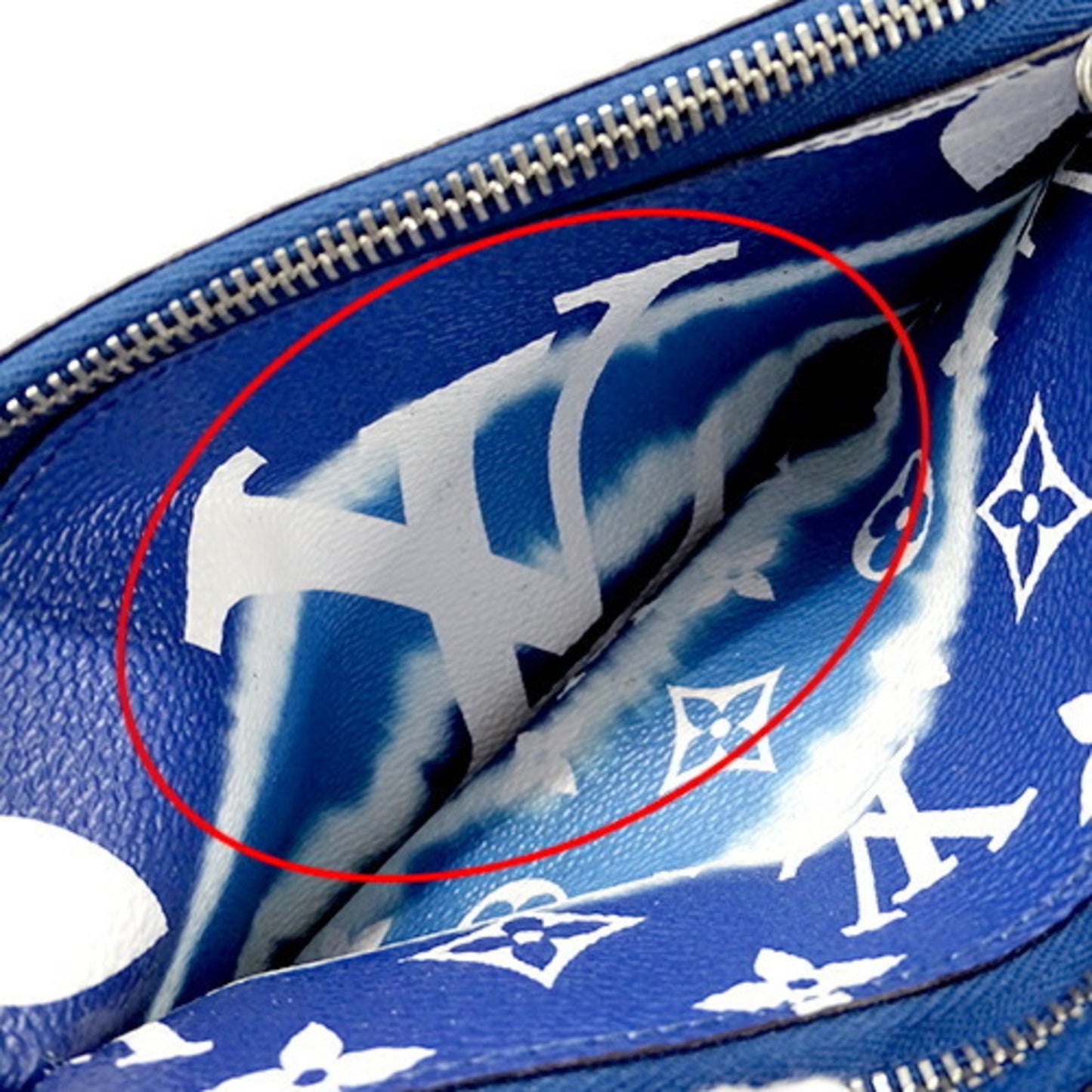 Louis Vuitton Blue Monogram Canvas Pochette Shoulder Bag