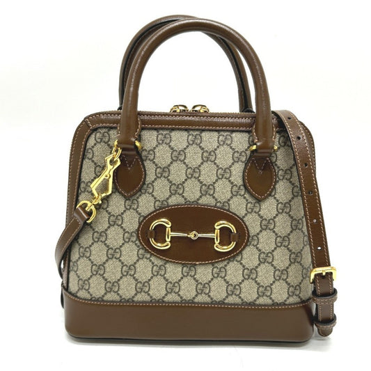 Gucci Brown Gg Supreme Handbag Shoulder Bag ()