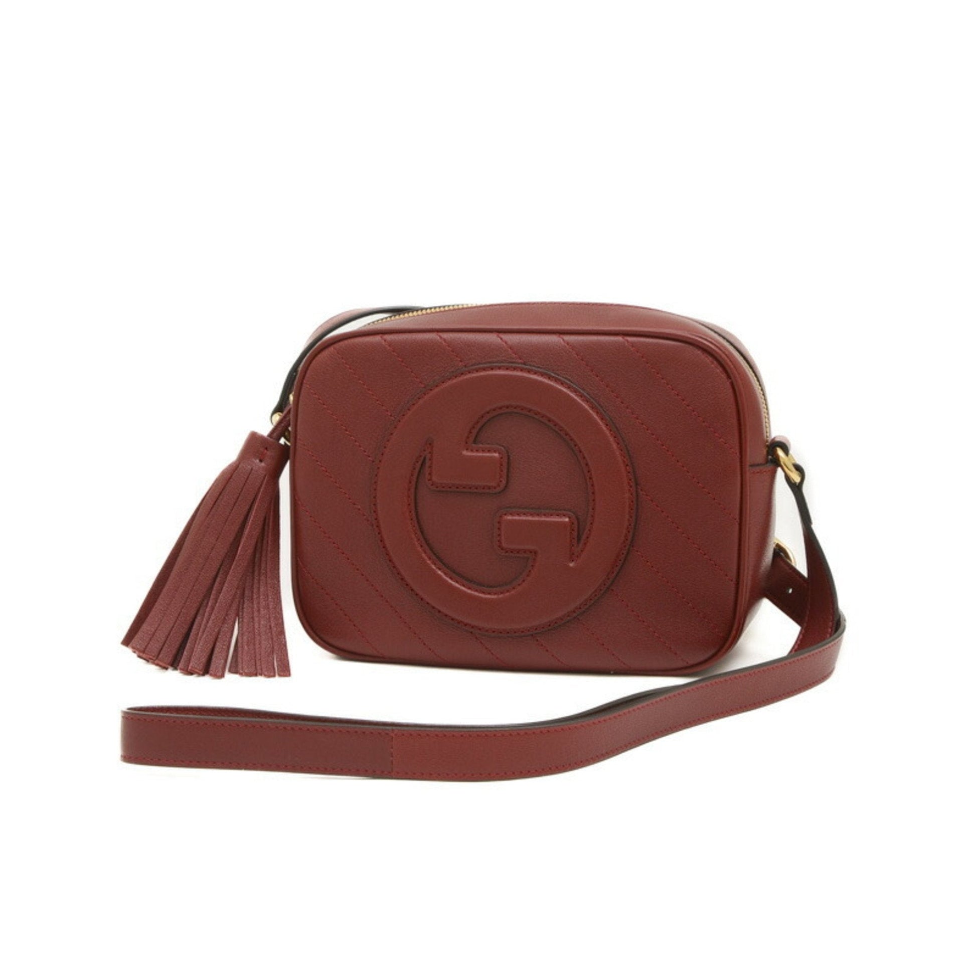 Gucci Wine Leather Shoulder Bag ()