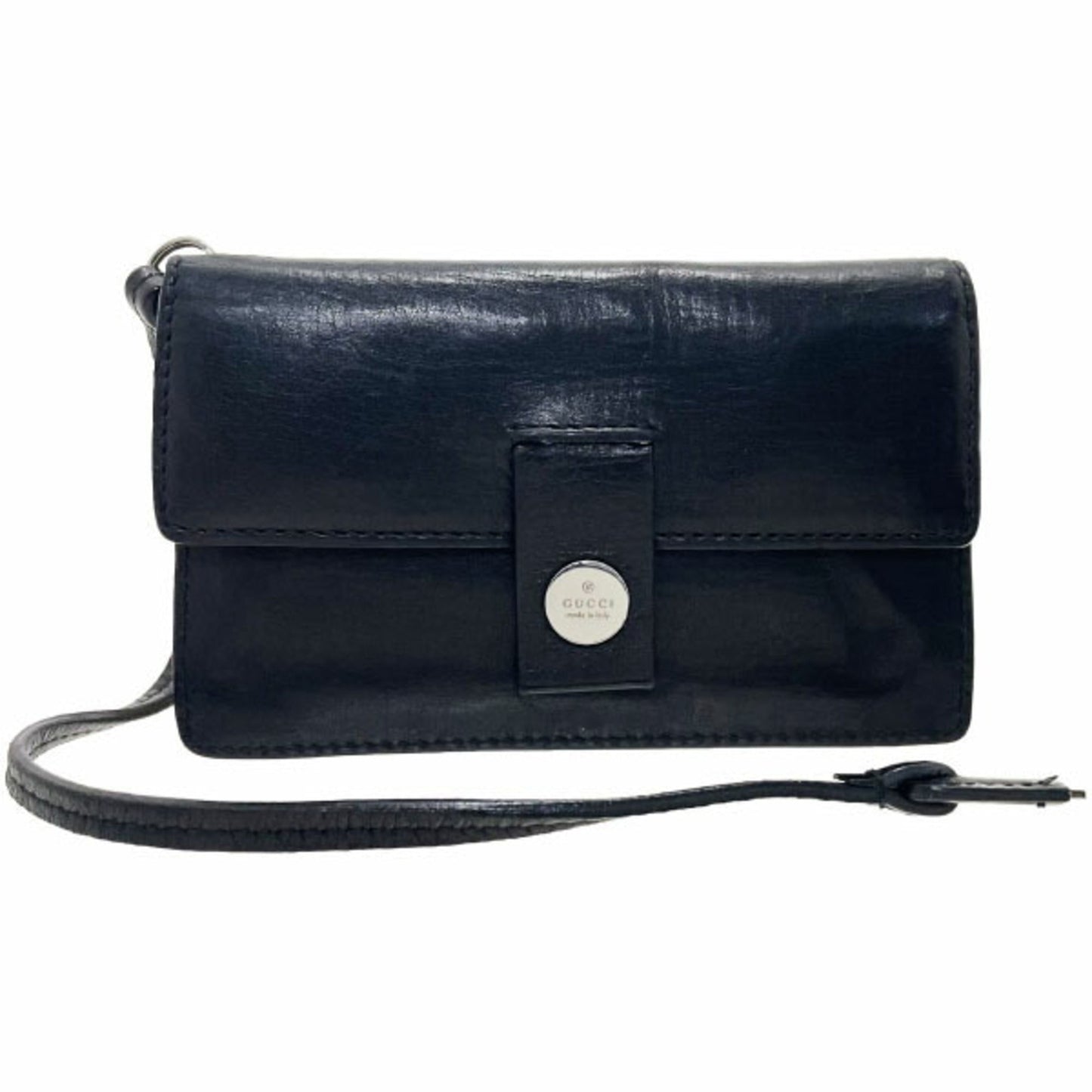 Gucci Black Leather Coin Purse/Coin Case ()