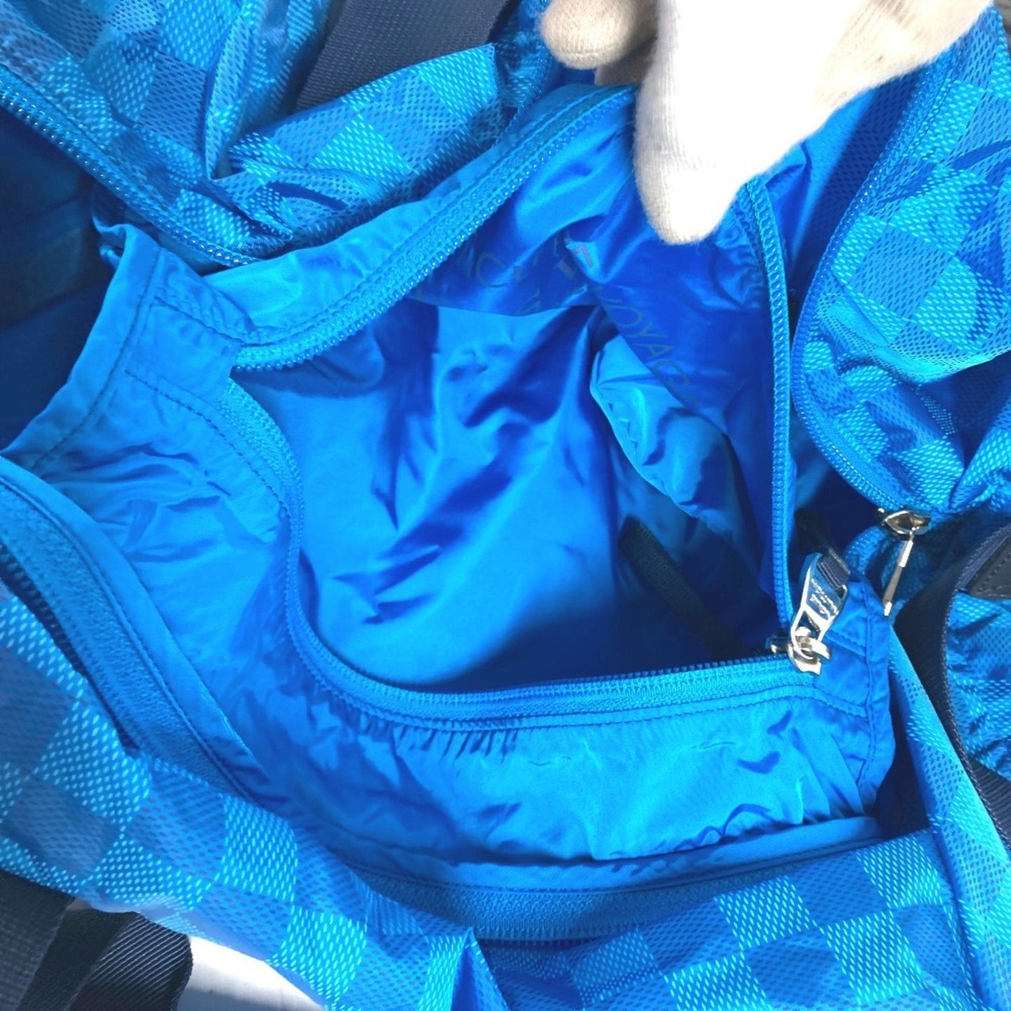 Louis Vuitton Blue Nylon Boston Bag Shoulder Bag