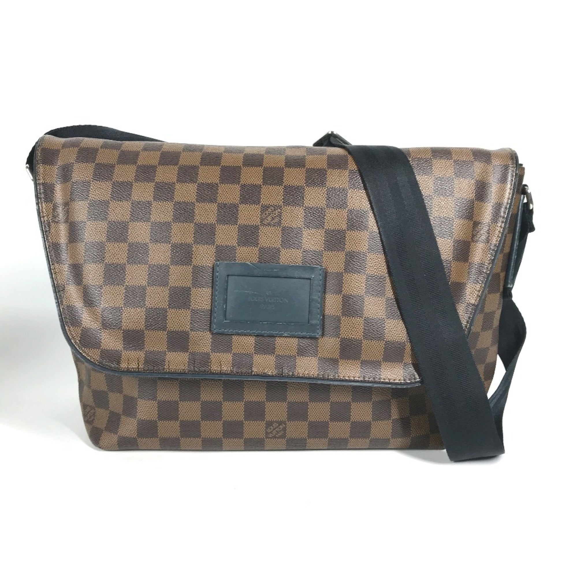 Louis Vuitton Brown Damier Canvas Messenger Bag Shoulder Bag ()