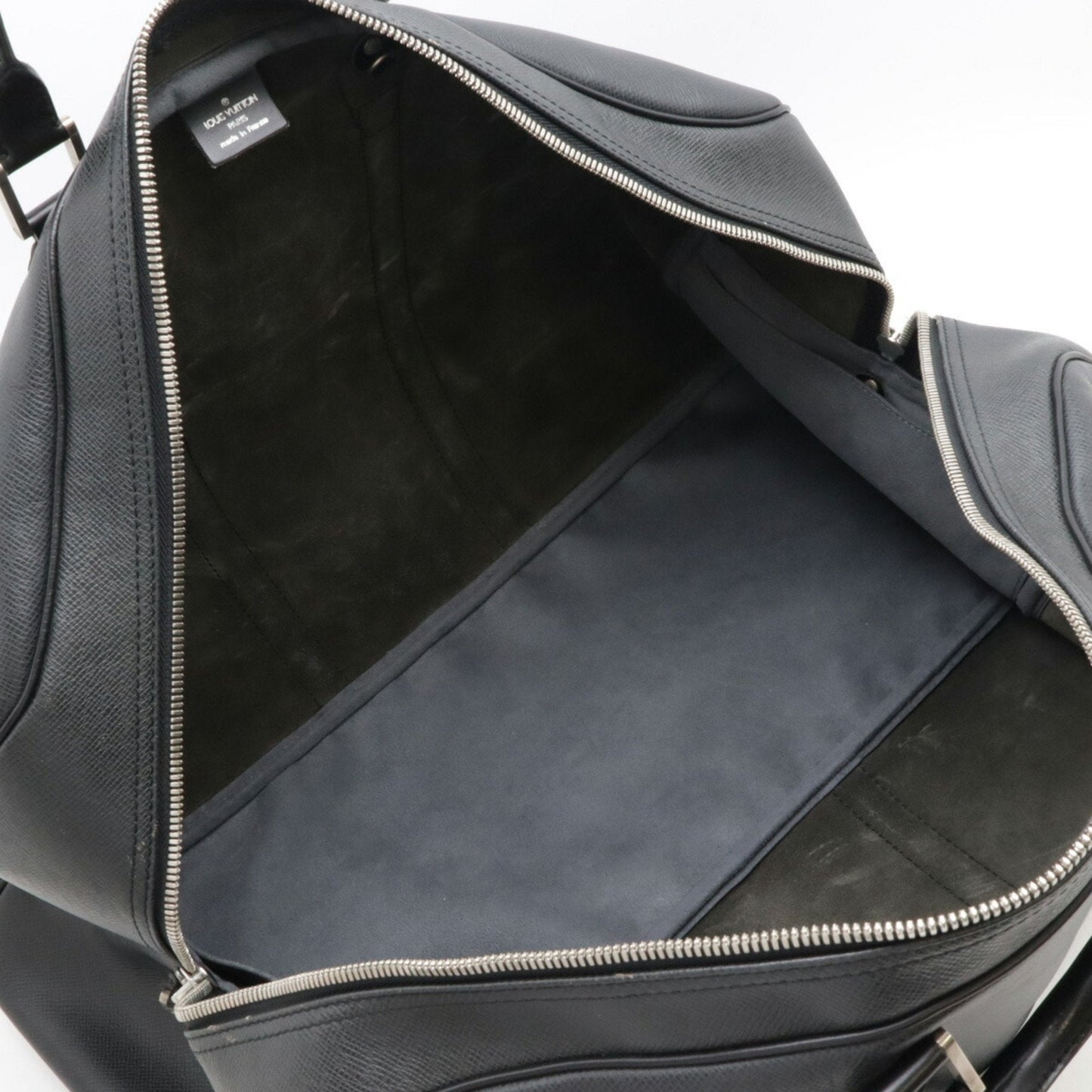 Louis Vuitton Ardoise Black Taiga Leather Boston Bag Shoulder Bag