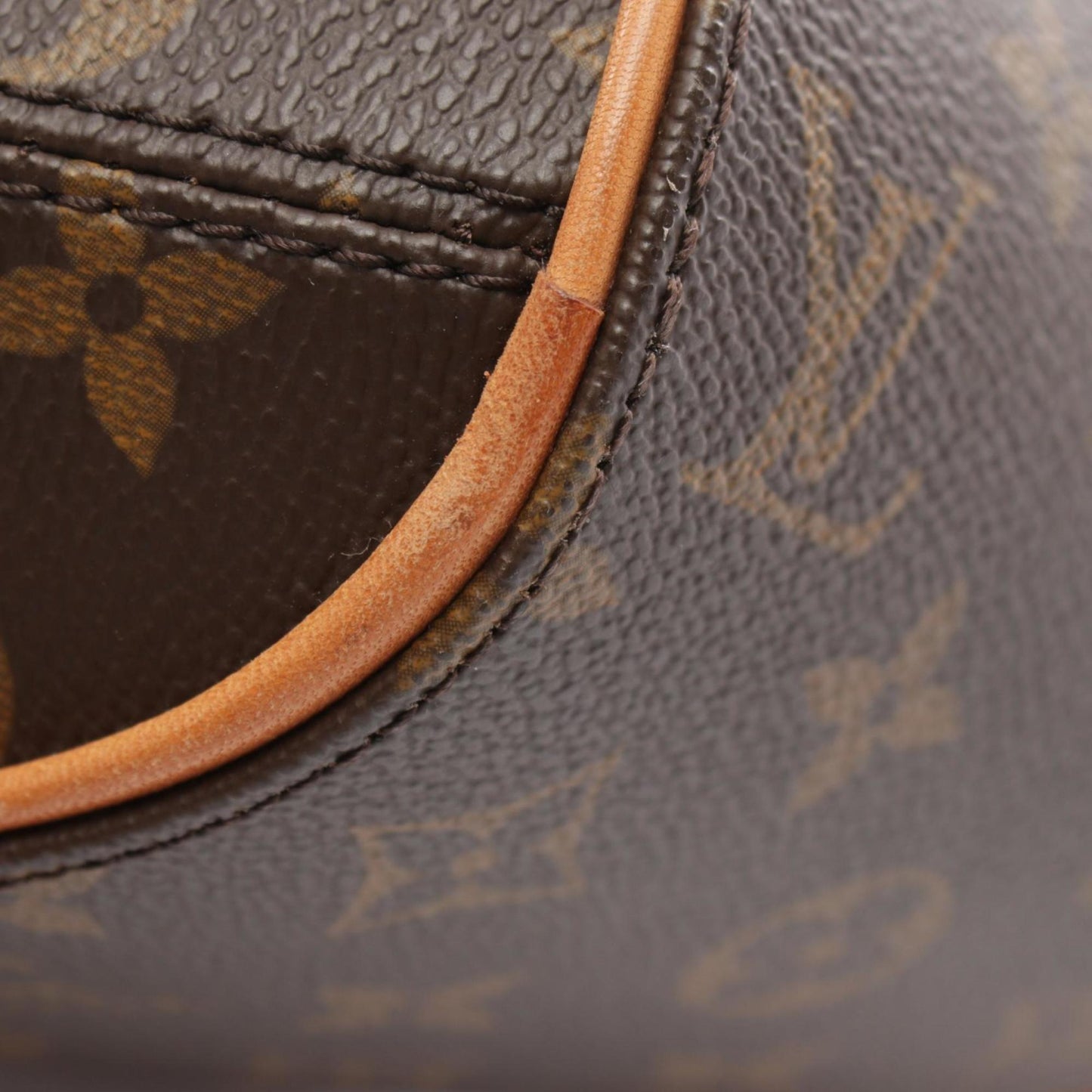 Louis Vuitton Brown Coated Canvas Leather Backpack