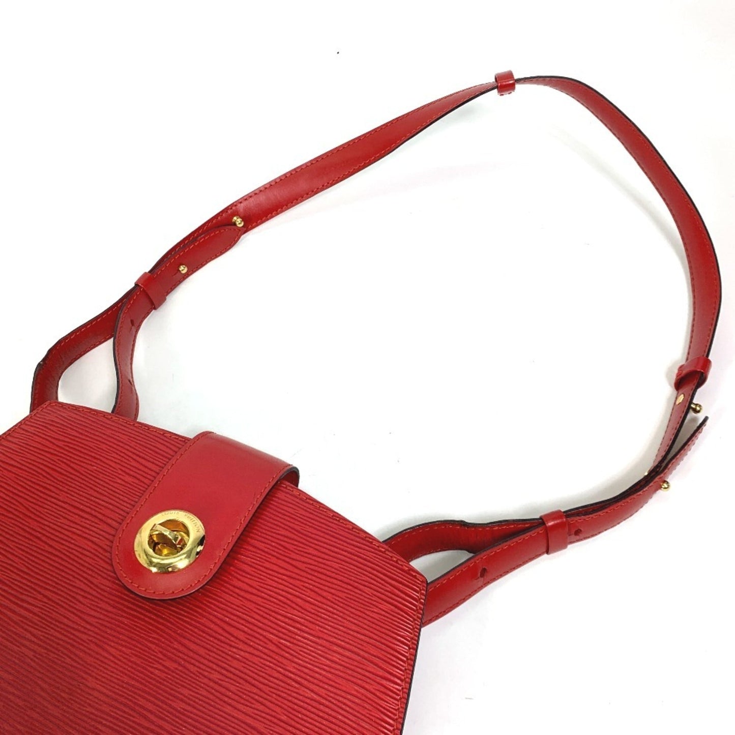 Louis Vuitton Castilian Red Red Color Epi Leather Shoulder Bag