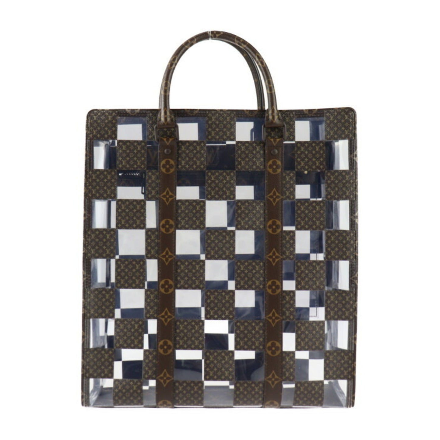 Louis Vuitton Brown Clear Monogram Monogram Shoulder Bag Tote Bag