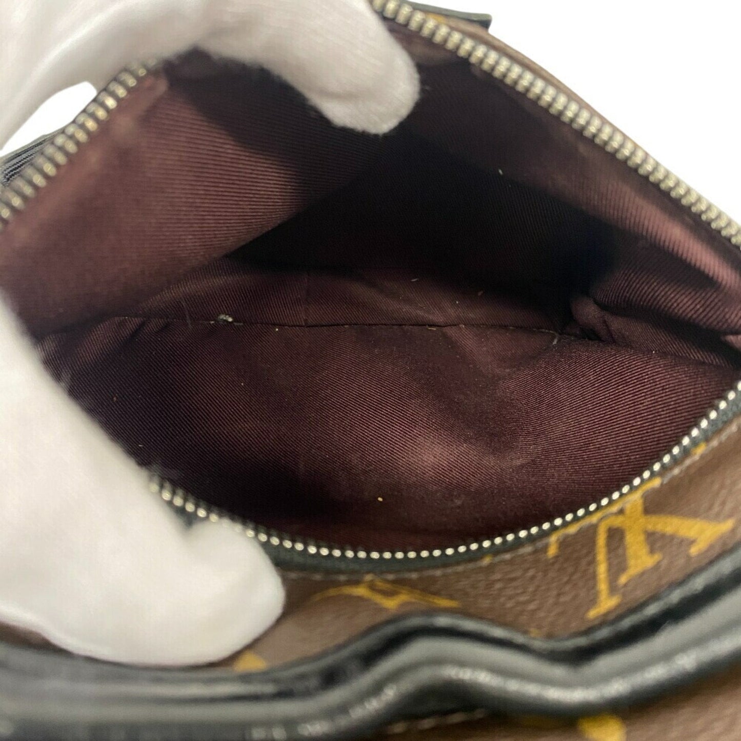 Louis Vuitton Monogram Black Brown Monogram Leather Backpack