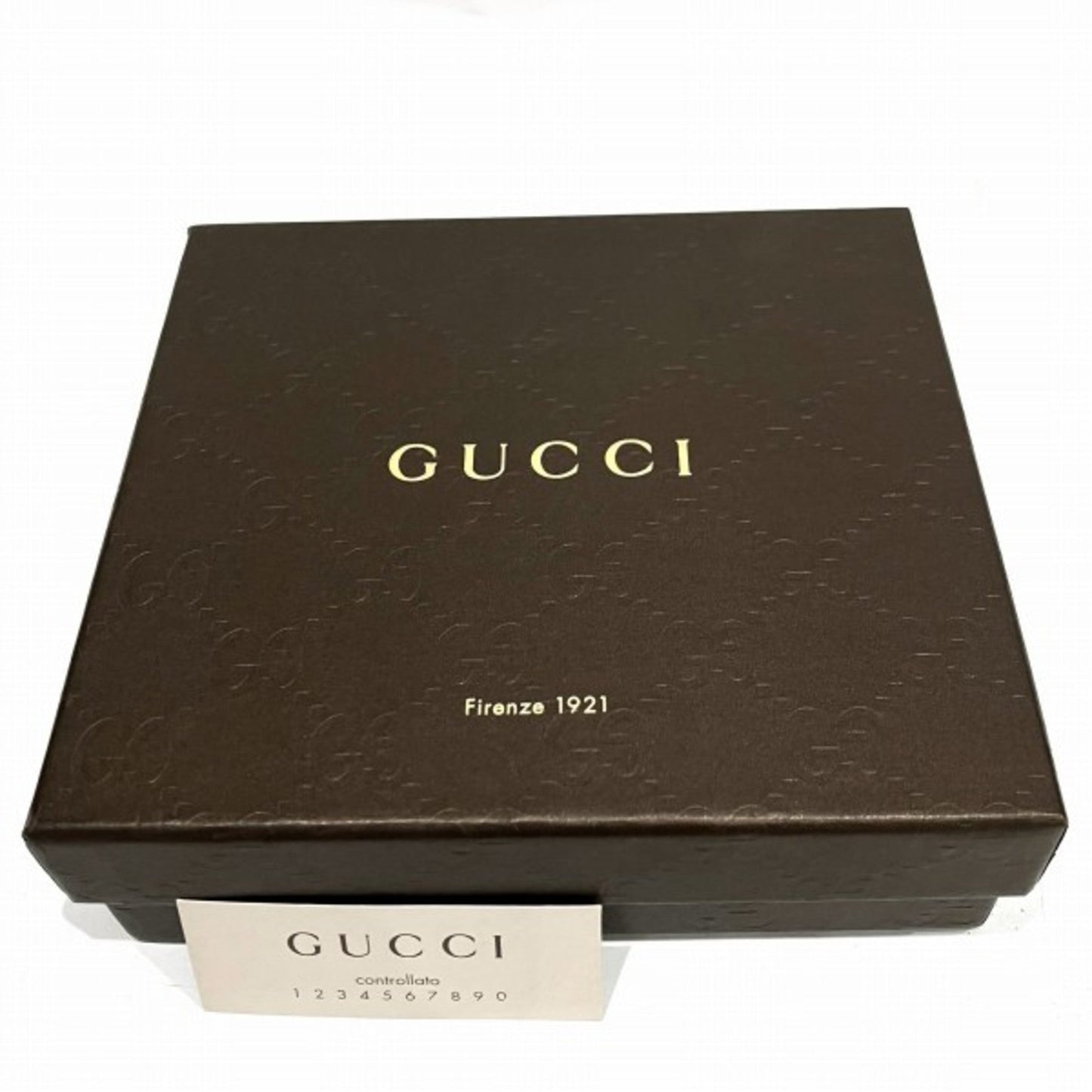 Gucci Beige Brown Canvas Leather Wallet (Bi-Fold)